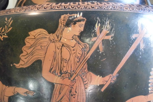 dreamwalkertobe:Haides and Kore from an Apulian red-figure volute krater, depicting the punishment o