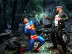 Superman defeated by kryptonite .Eternal