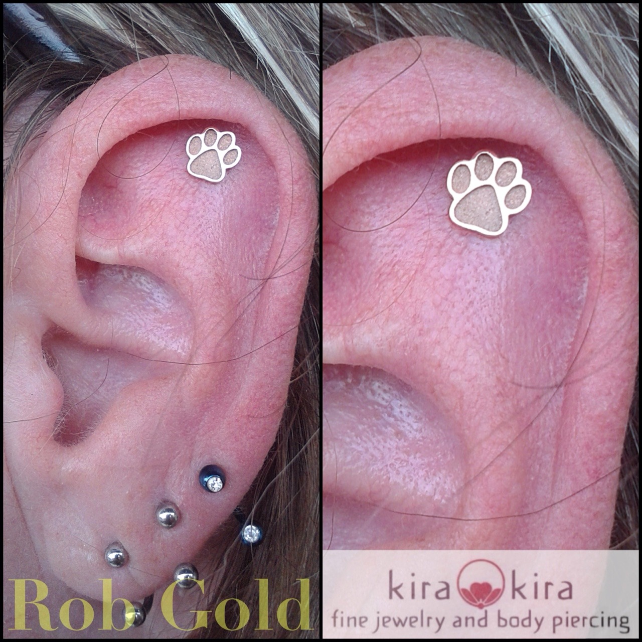 underskud Rend Gør gulvet rent Kira Kira Fine Jewelry and Body Piercing — Have you seen the new Edie Paw  Print we designed?...