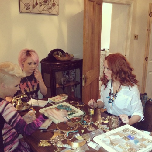 Filming for ITV2 The Big Reunion with Natasha Hamilton from Atomic Hamilton with my PR and her assis