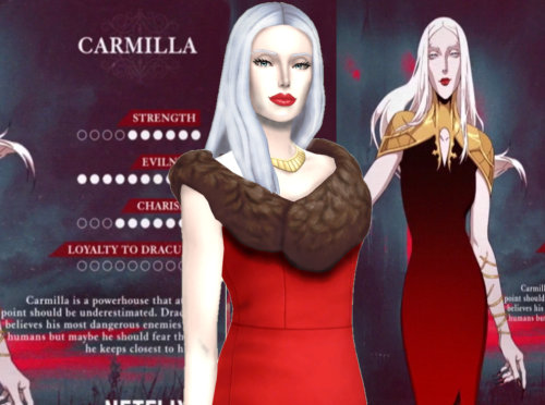 simbleue: Carmilla from Castlevania *UpdatedI made her once before but didn’t link any CC Links soO…