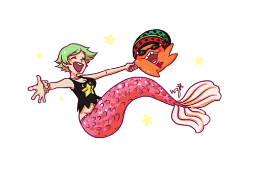 Since it’s mermay here’s lil’ Caimie n Pappug