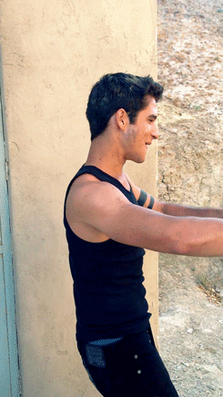  Tyler Posey dancing and eating a burrito 