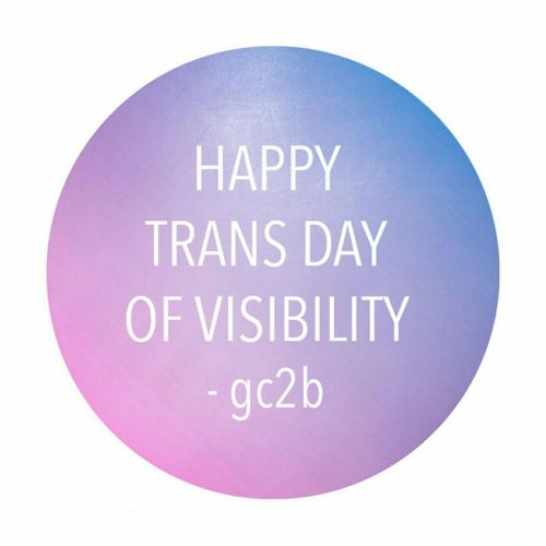 gc2b-apparel: HAPPY TRANS DAY OF VISIBILITY FROM GC2B! ✨❤️ In honor of the day, we are giving away a