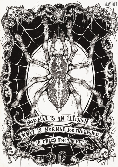 Here’s a piece I created for the Tarantula Show I went to a month or so ago!