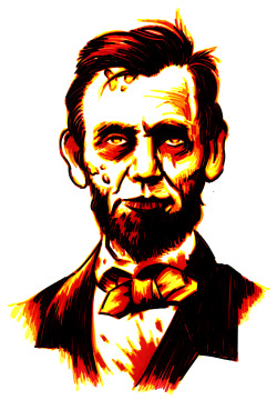 Fumehigh:  Zombie Lincolna Tattoo Commission I Did For A Friend Https://Www.facebook.com/Pages/Logan-Thyr-Stencil-And-Design/507998409226172?Ref=Ts&Amp;Amp;Fref=Ts