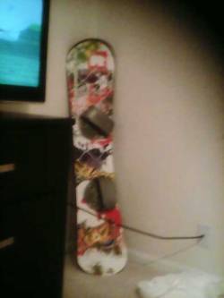 Guys,check out my new snowboard :D