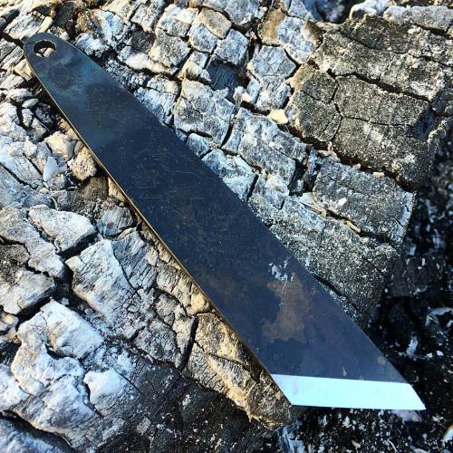 kiri dash all done, needed one for a woodworking project, it&rsquo;s forged 1084 #knife #knifeco