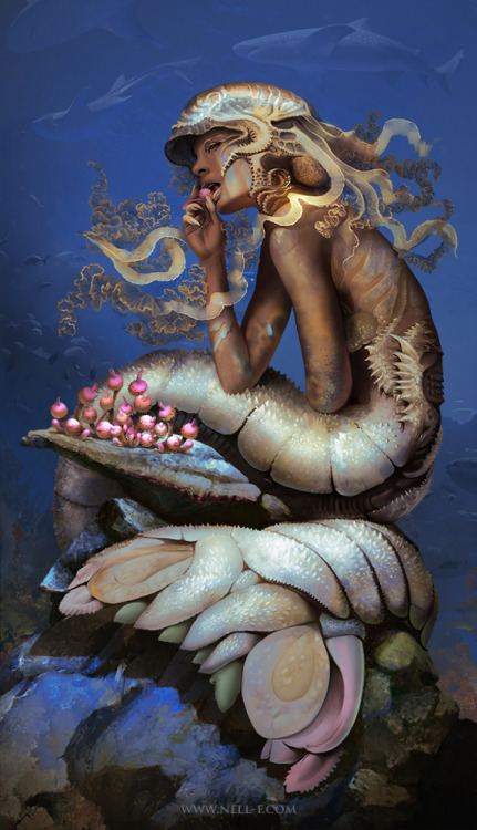 freeboheme:Mermaid Chill by nell-fallcard 