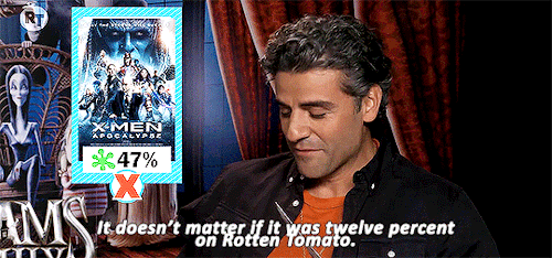 oscarspoe:Charlize Theron & Oscar Isaac Play ‘Name the Review' 