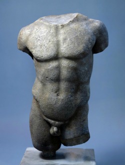 hadrian6:  Torso of a Youth. second half of the 2nd. century. Roman copy of a Greek original. marble. http://hadrian6.tumblr.com 