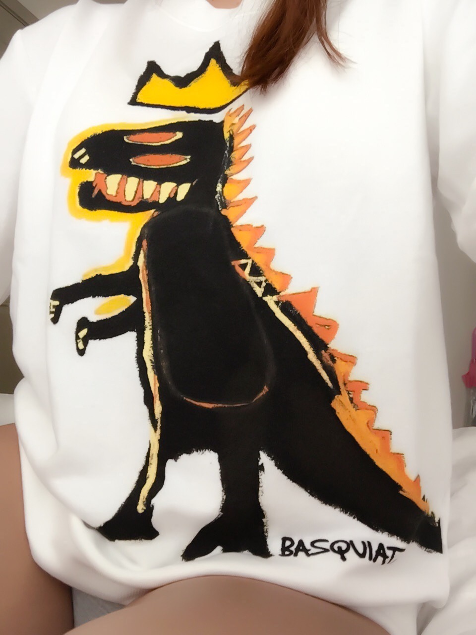 rabbureblogs:  New panties, new yoga shorts, new king dork dino sweater BLESS THIS