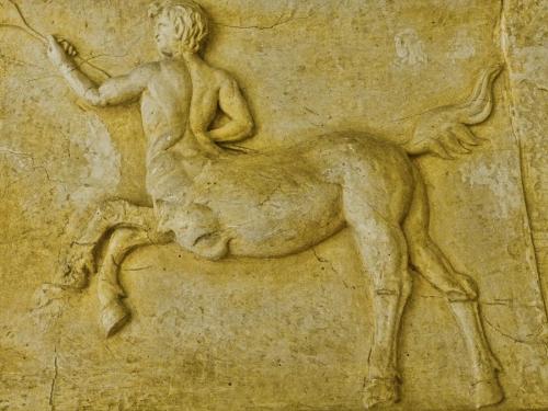 ancientart:Roman friezes depicting centaurs, recovered from the Roman theater at Orange, France. Dat