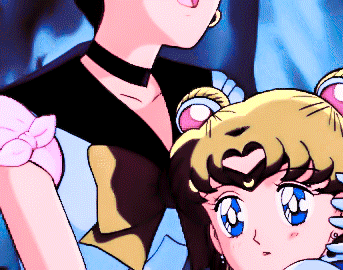 sailoruranus: Sailor Uranus &amp; Sailor Moon share a moment