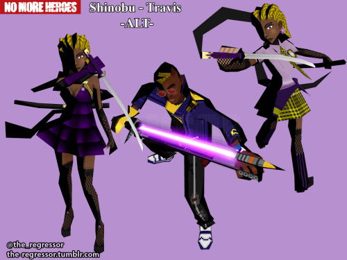 Shinobu Jacobs - No More HeroesShinobu from the original No More Heroes, plus some alternates~ 