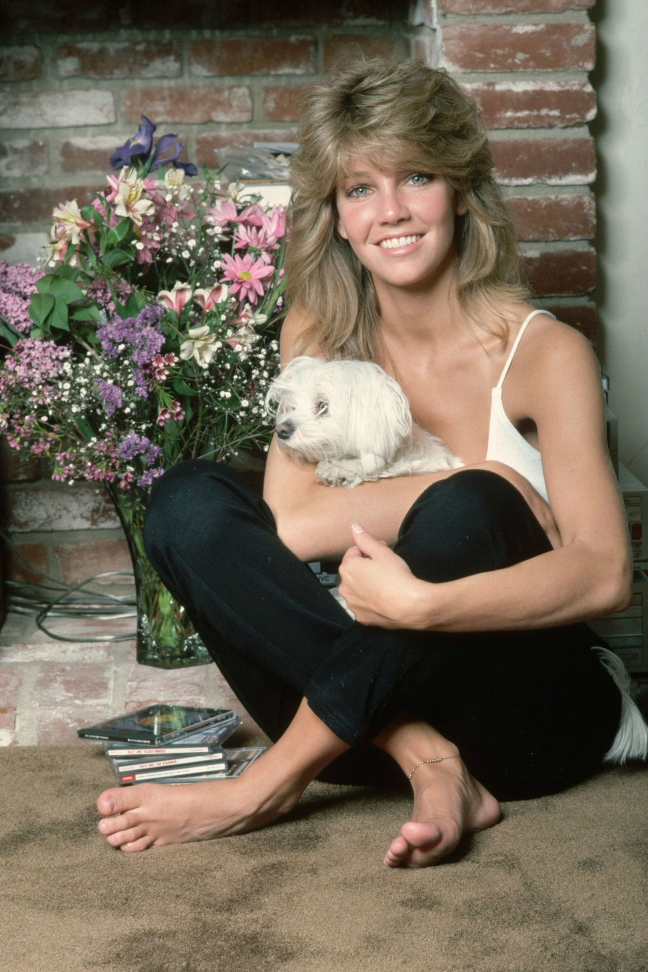 solecityusa:  Heather Locklear In appreciation of female feet, arches, toes and soles