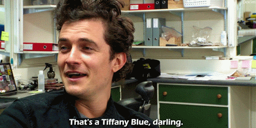 dex5m:  That’s a Tiffany Blue, darling. (The Hobbit BTS) 