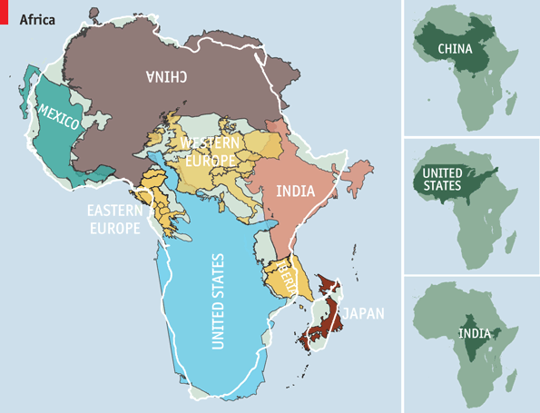 vox:  Did you know? Africa is much bigger than you think.Most maps you see are based