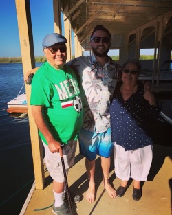 Nick with his grandparents, Abuela and Abuelo