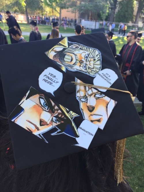 pewpewnekochan: Local nerd undergoes college to make one JoJo reference. More at 11