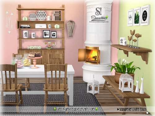 ScandiFever Living touch (decor) By SIMcredible!designs | Available at TSR.   ♦   Bedroom |   Bedr