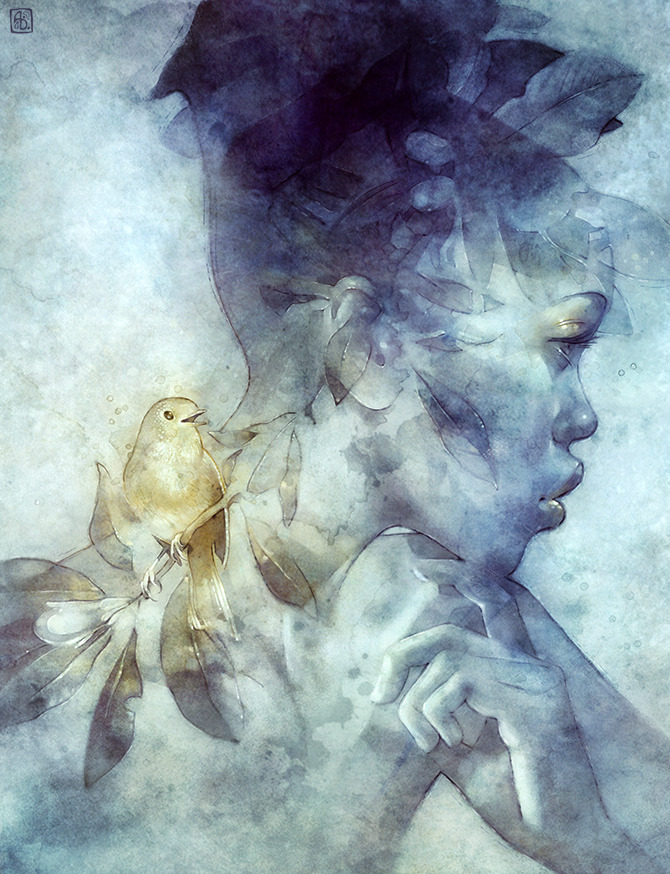 annadittmann:  &ldquo;Midas&rdquo; Another excuse for more bird painting