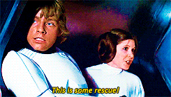 carriefishers-archive:endless list of my favorite han/leia moments (5/?) | leia criticizes her rescu