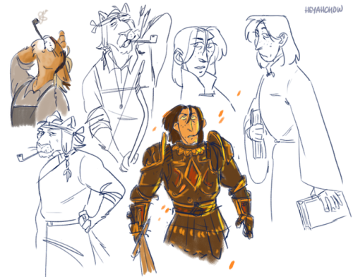 heyahchow:some miscellaneous elder scrolls doodles from between work!!! i’ve been missing obli