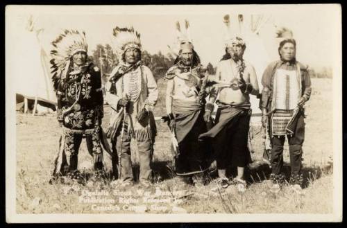  Oglalla Sioux Indian War Dancers Native American Postcard 