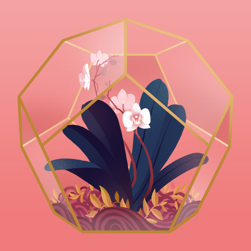 kevinjaystanton: Terrariums I’m making stuff with gold! I’ll have this print with gold f