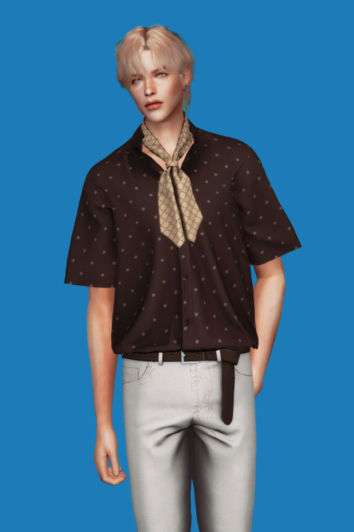 Mandarin Collar Shirt III & Basic Scarf is released publicly!Top/NecklaceNew MeshAll LOD’sShadow