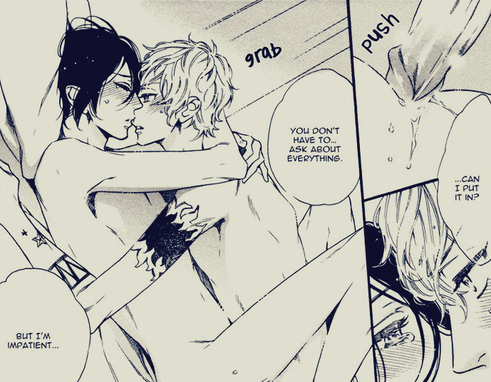 yuki-loves-yaoi:  “…Can I put it in?”