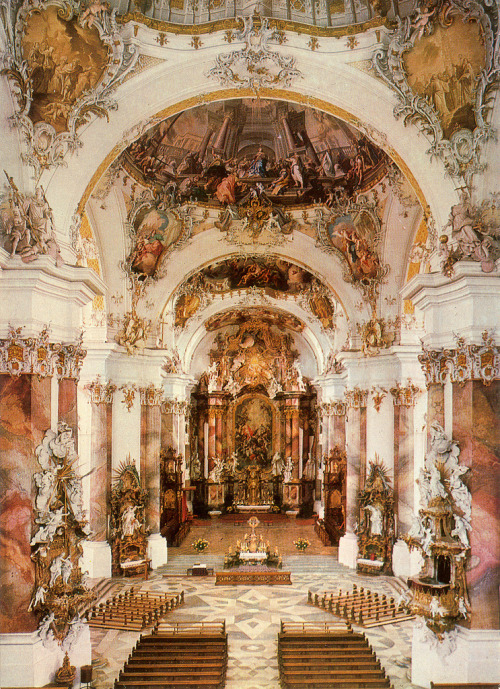 vintagepales: Basilica of Ottobeuren by  franceseattle Baroque Cathedral of St. Gallen by 
