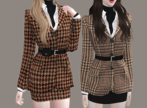 soboro-sims:[soboro] Prada Hip Bag Belted Set  New mesh 40 Swatch each Clothing body All LODs TS4Do 