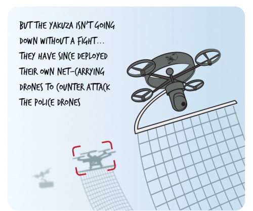 3-dprintedbong:dustinteractive:Drone wars in Tokyothis is the dystopian cyberpunk neo tokyo we deser