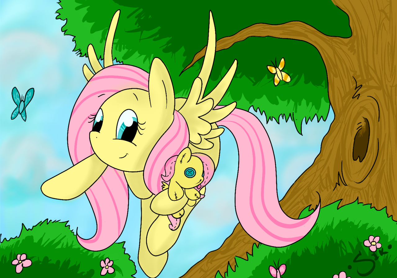 silverkunai:  fluttershywins asked you:   Love the plushes. Real flutters cuddling