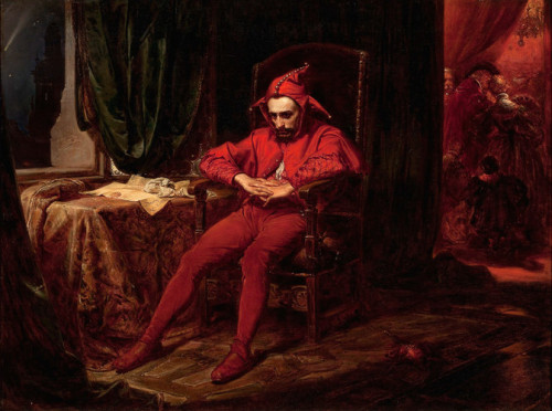 artist-jan-matejko: Stańczyk during a Ball at the Court of Queen, 1862, Jan MatejkoMedium: oil,canva