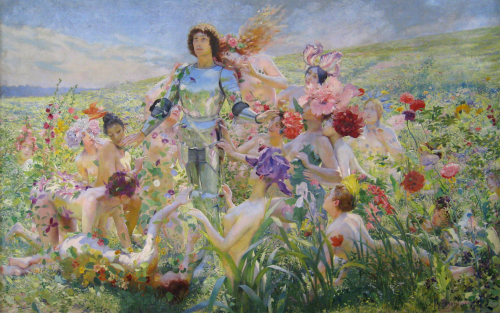 The Knight of the Flowers (1894) - Georges Rochegrosse