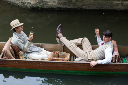 pleasereadmeok: Matthew Goode with yet more wine (and Ben Wishaw).