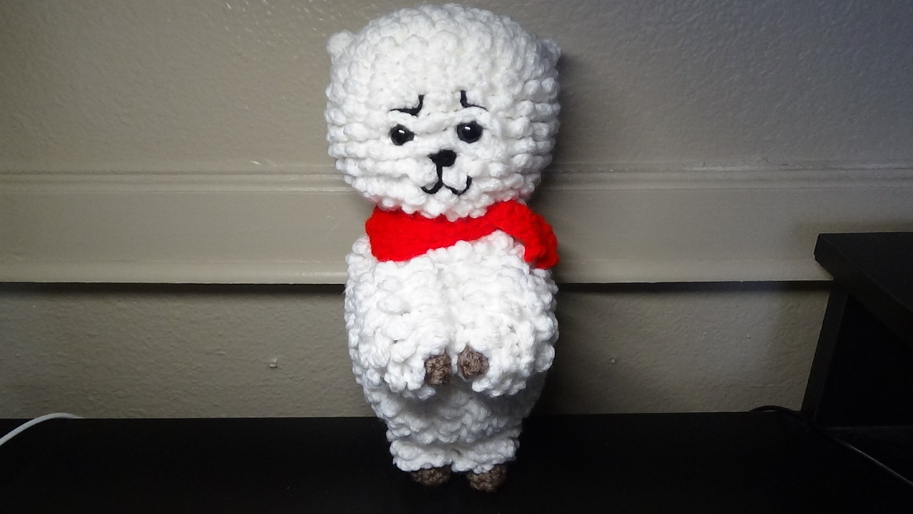 Paigeecrochets Bt21 Rj Pattern Head White Work Continuously Paigeecrochets Bt21 Rj Pattern Head White Work Continuously