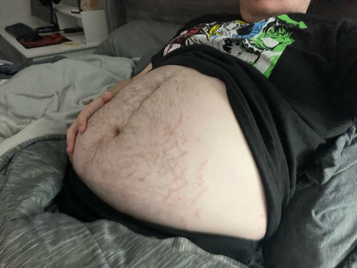 A Few New Photos Over On Patreon After A Taco Bell Stuffing!