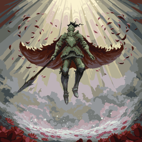 Knight of the Blossoms, 600x600px process gif: imgur.com/a/jdZeFSZ