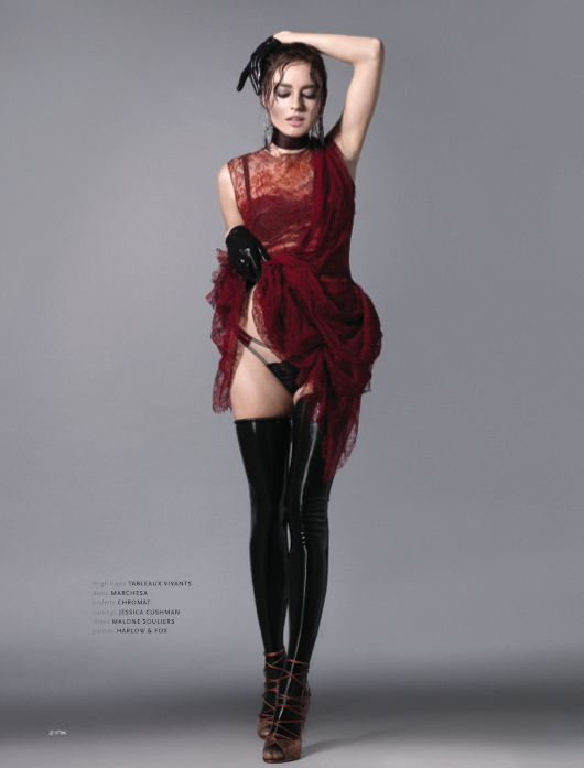 latex-stockings-in-fashion: August 2014ZINK MAGAZINE PHOTOGRAPHED BY SKYE TAN STYLED