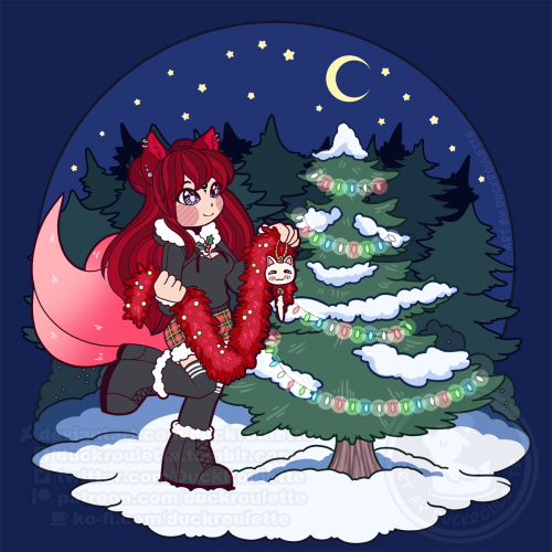 Nutcracker & December Chibi Sticker YCH - Multislots!25 Per Character/slot - Closing 31st December!