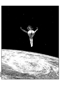 lesstalkmoreillustration:  Apollonia Saintclair apolloniasaintclairGaze into the abyss