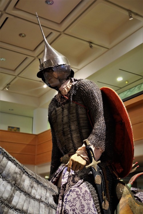 barbucomedie:Armour and Equipment of a Turkish Heavy Cavalryman dated Late 15th Century on display a