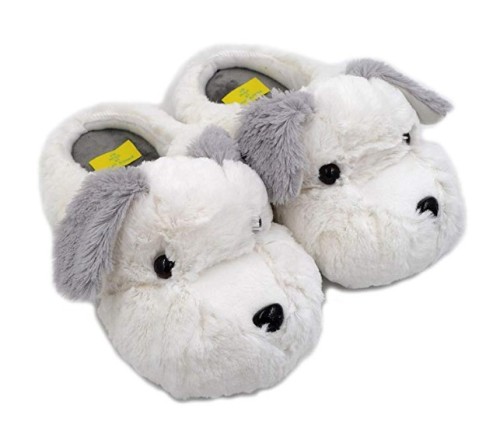 zikocinu:Schnauzer Dog Warm Plush SlippersBought it for wife as a present. She love it when she got 