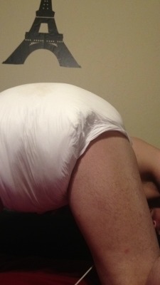 Beautiful diapered man.