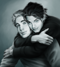 annethevikingart:  Everlasting Love Steve and Bucky. The kind of love that lasts forever :-) Available as print and other fun stuff at my Society6 page.