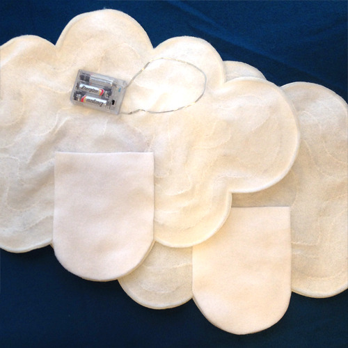 Instructions so that you, too, can make your very own Glow Cloud. Pattern here.SUPPLIES:intermediate
